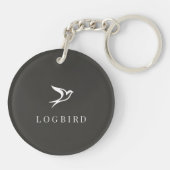 LOGBIRD — Acrylschlüsselanhänger Schlüsselanhänger (Rückseite)