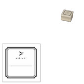 LOGBIRD — Arrival Record Stamp Gummistempel (Stempel)
