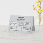 Logbook Solo Flight Congratulations Karte (Gelbe Blume)