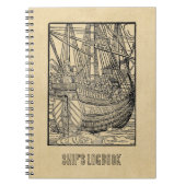 Logbook Vintag Sailing Journal Notizblock (Vorderseite)