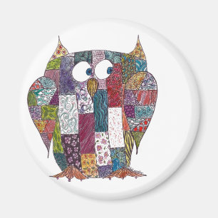 LogCabin Owl Magnet