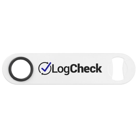 LogCheck Flaschen-Öffner Speedflaschenöffner (Vorderseite (Horizontal))