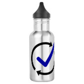 LogCheck Kantine Edelstahlflasche (Links)