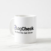 LogCheck Tasse (Vorderseite Links)