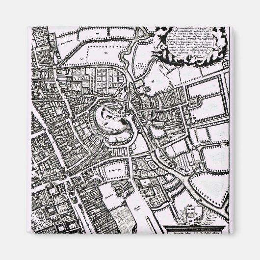 Loggan-Karte von Oxford, Western Sheet Magnet (Vorne)