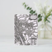 Loggan-Karte von Oxford, Western Sheet Postkarte (Stehend Vorderseite)