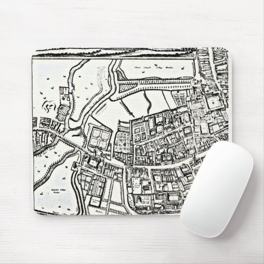 Loggans Karte von Oxford, Ostblatt Mousepad (Mit Mouse)