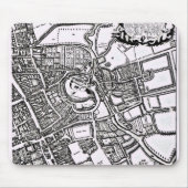 Loggans Karte von Oxford, Western-Blatt Mousepad (Vorne)