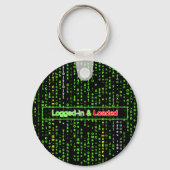 Logged-in und Loaded-Schlüsselanhänger Schlüsselanhänger (Vorderseite)