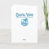 Loggen Sie sich in die Kabine am Strand Ai Art Den Karte (Rückseite)