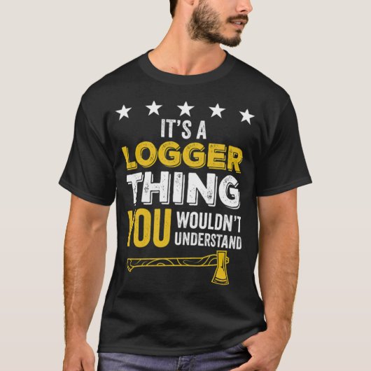 Logger Funny Geschenk Archäologie Backen bunt  T-Shirt (Vorderseite)