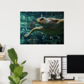 Logger Head Sea Turtle Poster (Heimbüro)