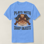 Logger spielt mit Sharp-Objekten ab x Lumberjack T-Shirt (Design vorne)