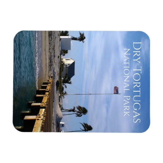 Loggerhead Key Dock, Dry Tortugas Nationalpark Magnet (Horizontal)