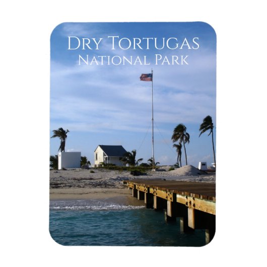 Loggerhead Key Dock, Dry Tortugas Nationalpark Magnet (Vertikal)