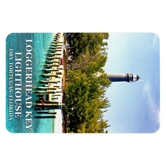 Loggerhead Key Lighthouse, Dry Tortugas Florida Magnet (Horizontal)