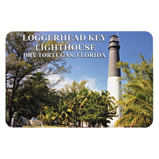 Loggerhead Key Lighthouse, Dry Tortugas Florida Magnet (Horizontal)