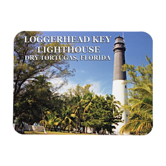 Loggerhead Key Lighthouse, Dry Tortugas Florida Magnet (Horizontal)