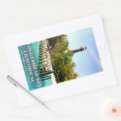 Loggerhead Key Lighthouse, Dry Tortugas Florida Rechteckiger Aufkleber (Umschlag)