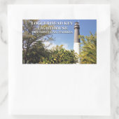 Loggerhead Key Lighthouse, Dry Tortugas Florida Rechteckiger Aufkleber (Tasche)
