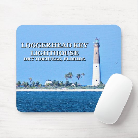 Loggerhead Key Lighthouse, Florida Mousepad (Mit Mouse)