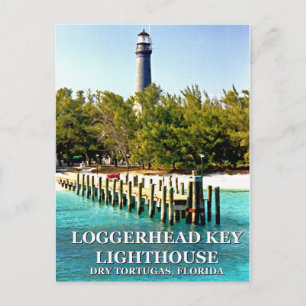 Loggerhead Key Lighthouse, Florida Postcard Postkarte