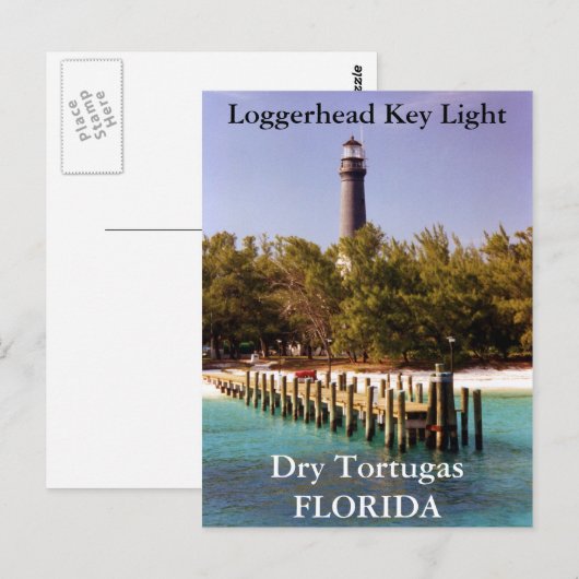 Loggerhead Key Lighthouse, Florida Postcard Postkarte (Vorne/Hinten)