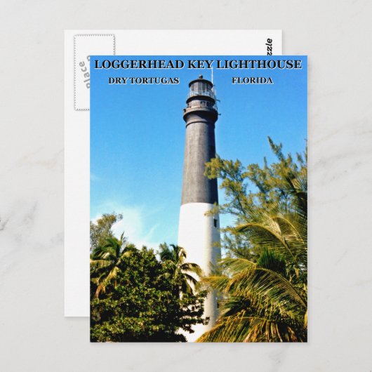 Loggerhead Key Lighthouse, Florida Postcard Postkarte (Vorne/Hinten)