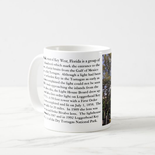 Loggerhead Key Lighthouse, Geschichte Tasse Florid (Vorderseite Links)