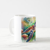 Loggerhead Sea Turtle 010824AREF108 - Watercolor Kaffeetasse (Vorderseite Links)