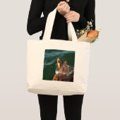 Loggerhead Sea Turtle Artistic Portrait Jumbo Stoffbeutel (Vorderseite (Produkt))