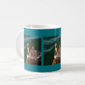 Loggerhead Sea Turtle Artistic Portrait Kaffeetasse (Vorderseite Links)
