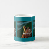 Loggerhead Sea Turtle Artistic Portrait Kaffeetasse (Mittel)