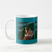 Loggerhead Sea Turtle Artistic Portrait Kaffeetasse (Links)