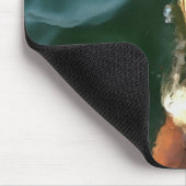 Loggerhead Sea Turtle Artistic Portrait Mousepad (Ecke)