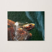 Loggerhead Sea Turtle Artistic Portrait Puzzle (Horizontal)