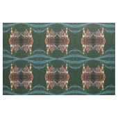 Loggerhead Sea Turtle Artistic Portrait Stoff (Fat Quarter (45,7 x 55,9 cm))