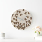 Loggerhead Sea Turtle Hatchling Wall Clock Große Wanduhr (Zuhause)