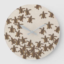 Loggerhead Sea Turtle Hatchling Wall Clock Große Wanduhr