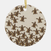 Loggerhead Sea Turtle Hatchlings Keramik Ornament (Vorne)