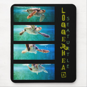 Loggerhead Sea Turtle Study Mousepad