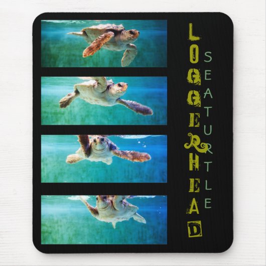 Loggerhead Sea Turtle Study Mousepad (Vorne)