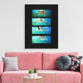Loggerhead Sea Turtle Study Wrapped Canvas Leinwanddruck (Insitu (Wohnzimmer))