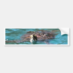 Loggerhead Sea Turtle Wildlife Art Autoaufkleber