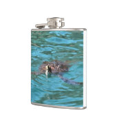Loggerhead Sea Turtle Wildlife Art Flachmann (Links)