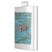 Loggerhead Sea Turtle Wildlife Art Flachmann (Links)