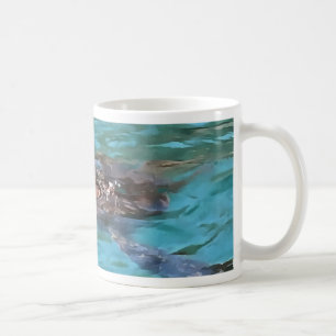 Loggerhead Sea Turtle Wildlife Art Kaffeetasse