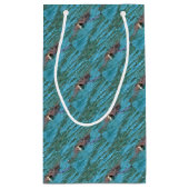 Loggerhead Sea Turtle Wildlife Art Kleine Geschenktüte (Rückseite)
