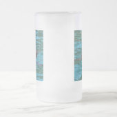 Loggerhead Sea Turtle Wildlife Art Mattglas Bierglas (Mittel)