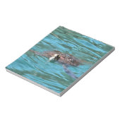 Loggerhead Sea Turtle Wildlife Art Notizblock (Rotiert)